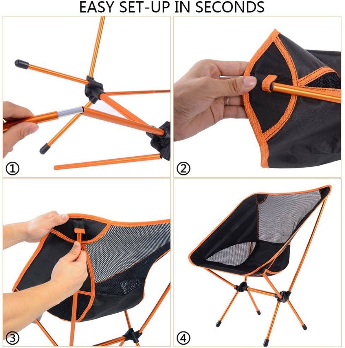 Ultralight Camping Chair - Brown