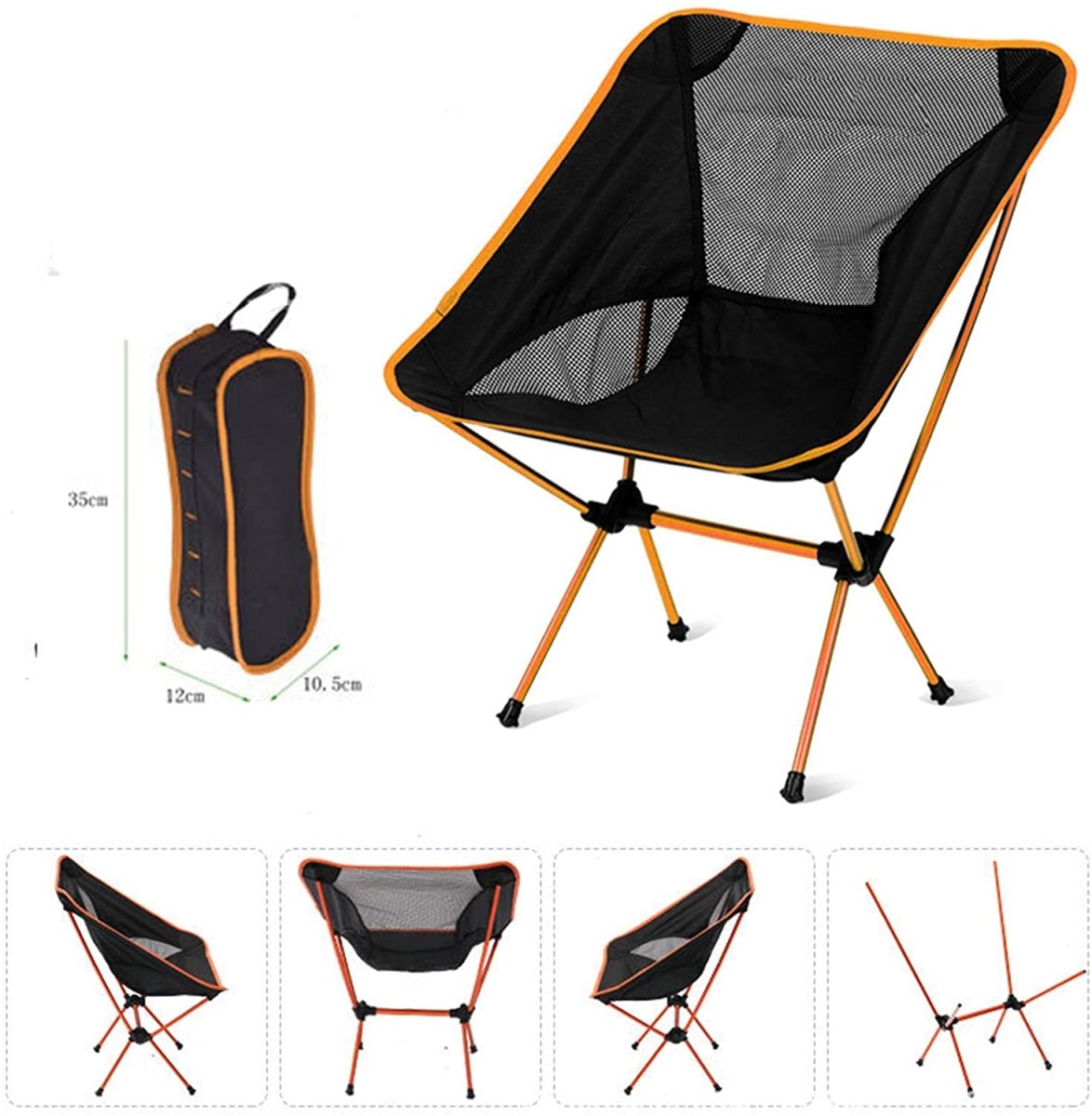 Ultralight Camping Chair - Brown