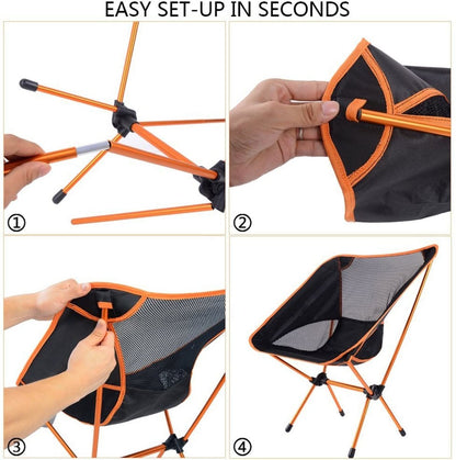 Ultralight Camping Chair - Brown