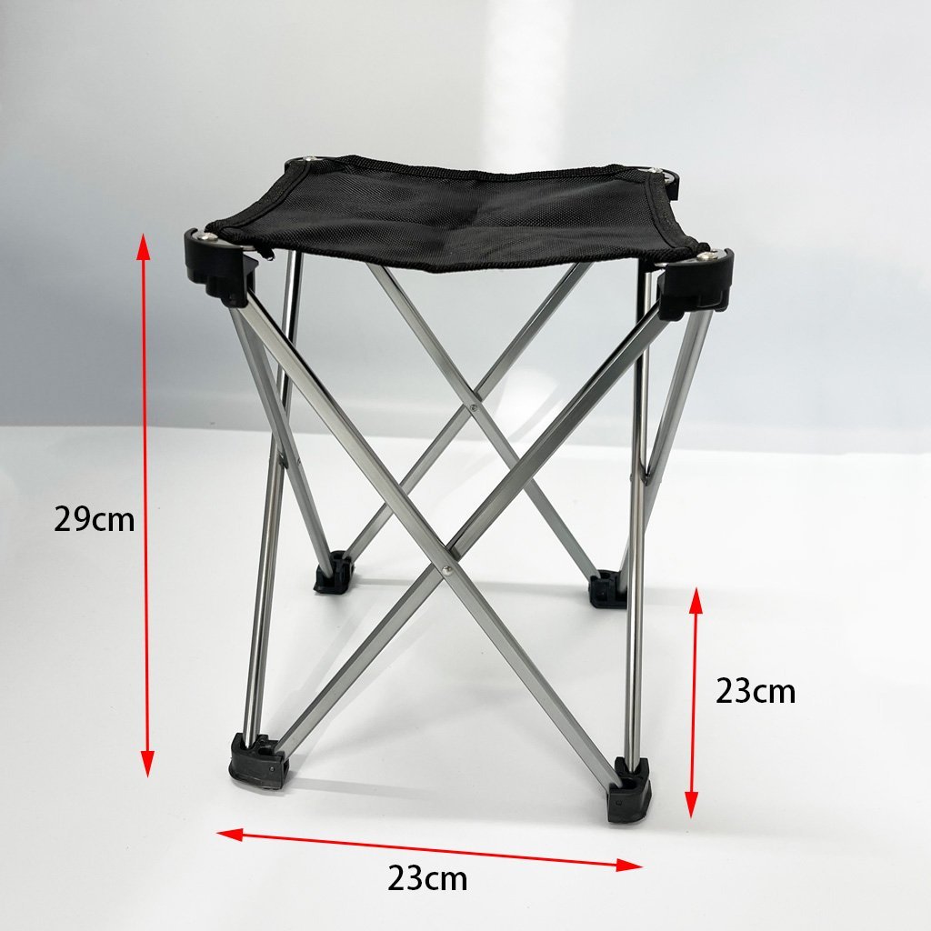 Mini Portable Folding Stool - Black