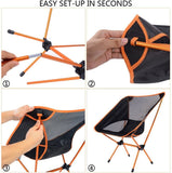 Ultralight Camping Chair - Orange