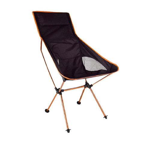 High Back Chair with Headrest - Orange