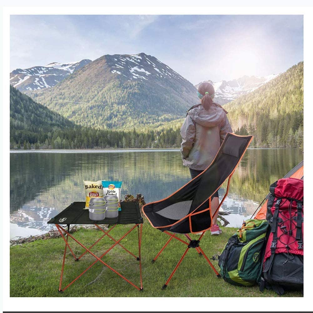 High Back Chair with Headrest - Red