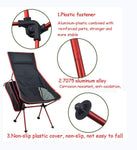 High Back Chair with Headrest - Red