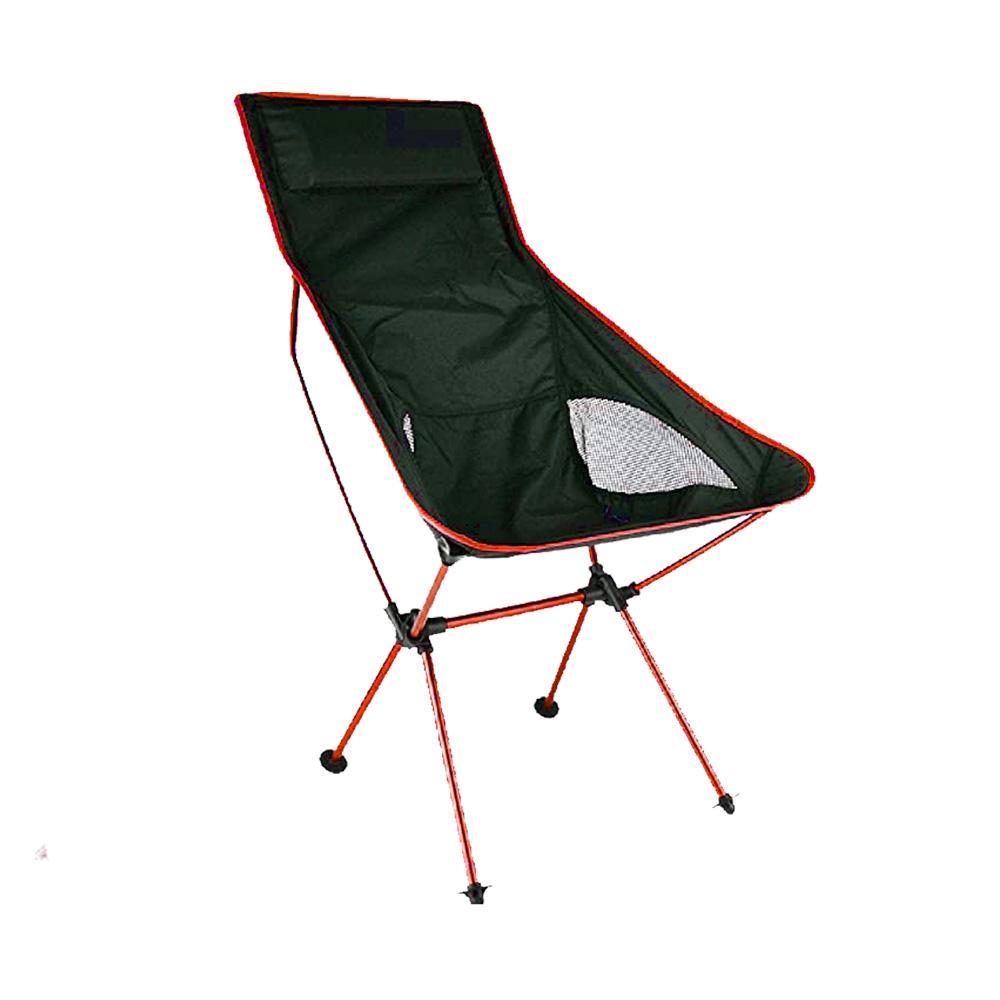 High Back Chair with Headrest - Red
