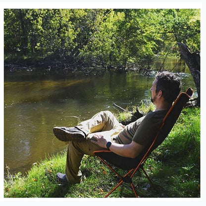 High Back Chair with Headrest - Red