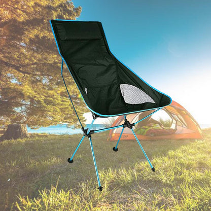 High Back Chair with Headrest - Sky