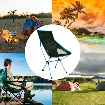High Back Chair with Headrest - Sky