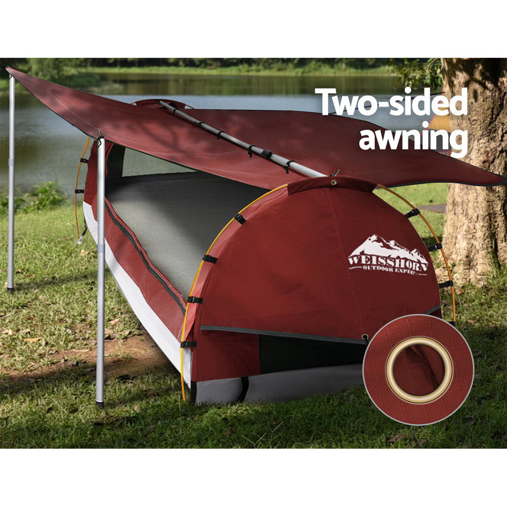 Weisshorn Double Swag - Red - 70mm Mattress